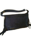 Bolsa Camurça Satchel com Franja