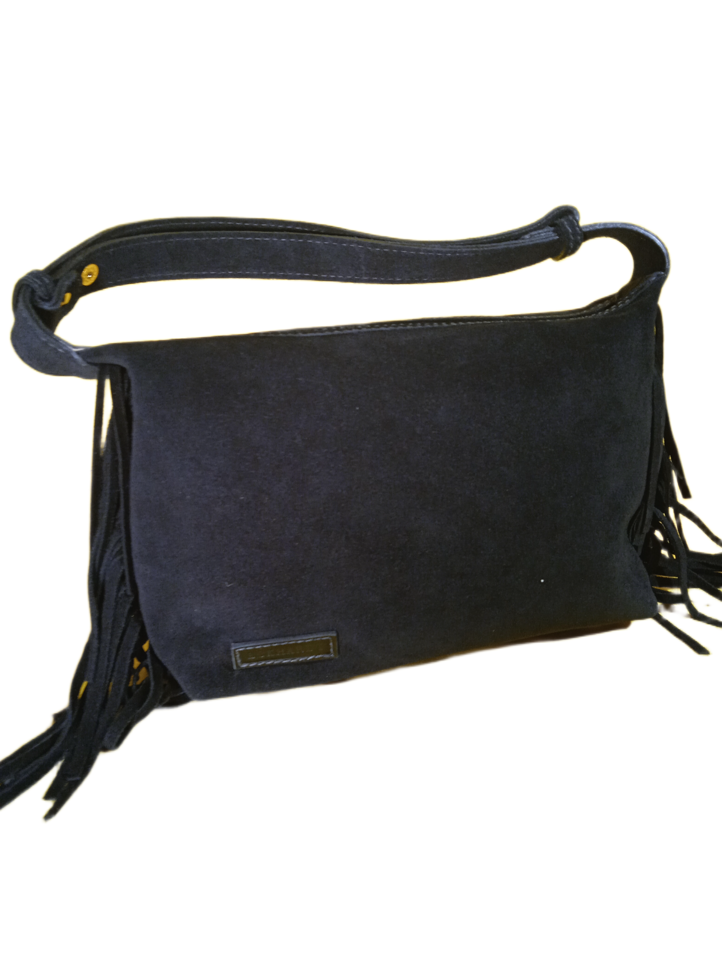 Bolsa Camurça Satchel com Franja